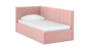 Кровать с ПМ 100*200 Oliva Pro (Олива Про) Тк. Sky Velvet 01 + Основание с ПМ 200*100 Ultra