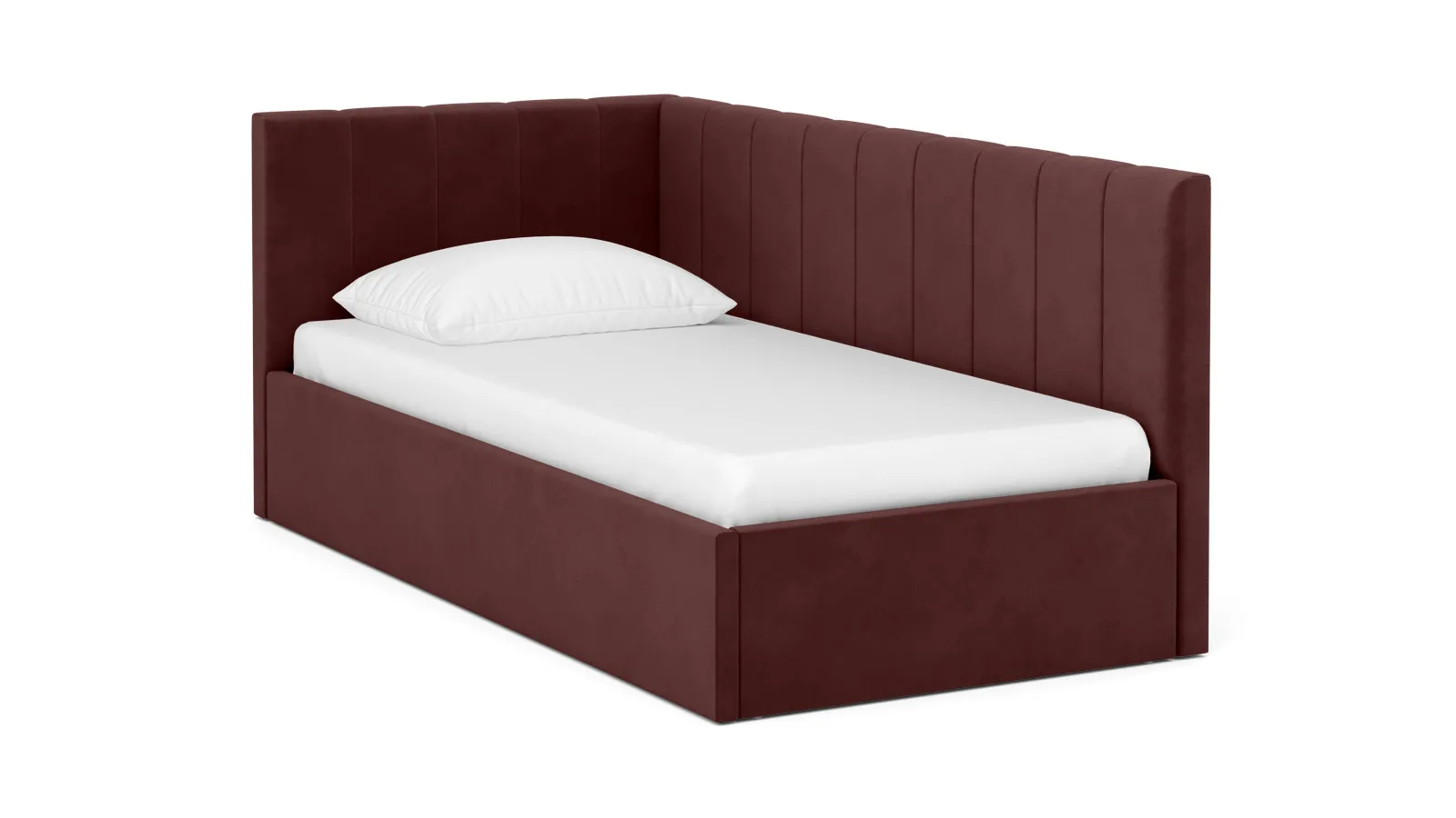 Кровать 100*200 Oliva Pro (Олива Про) Тк. Sky Velvet 32 + Основание с ламелями 200*100